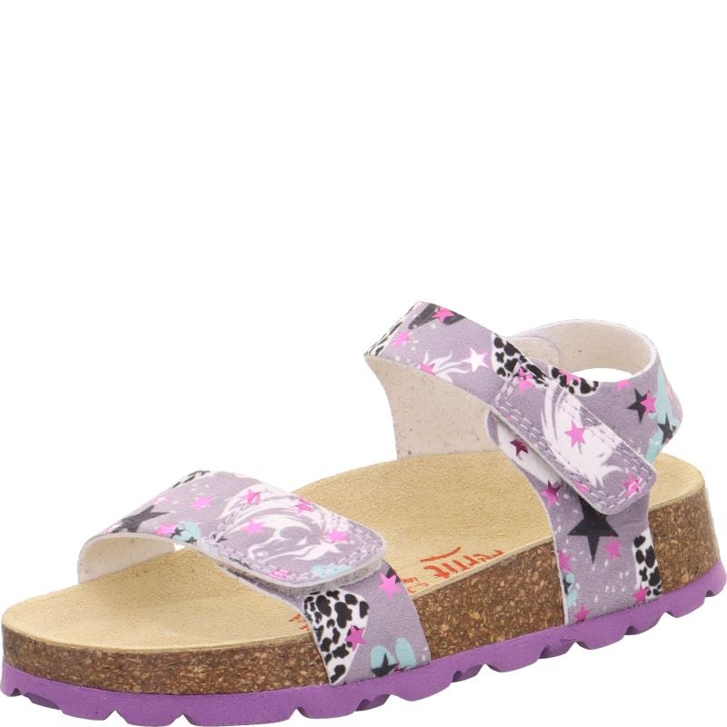 Superfit FUSSBETTPANTOFFEL Sandal - Material: SonstigesMaterial in Purple