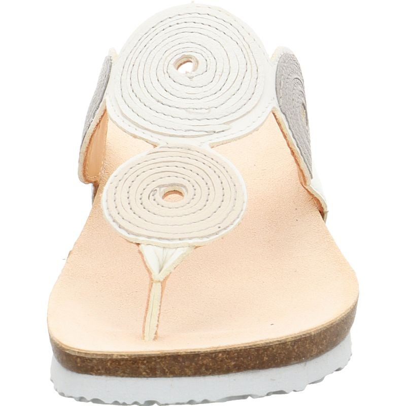Think! JULIA Damen Pantolette - Material: Leder in Weiß