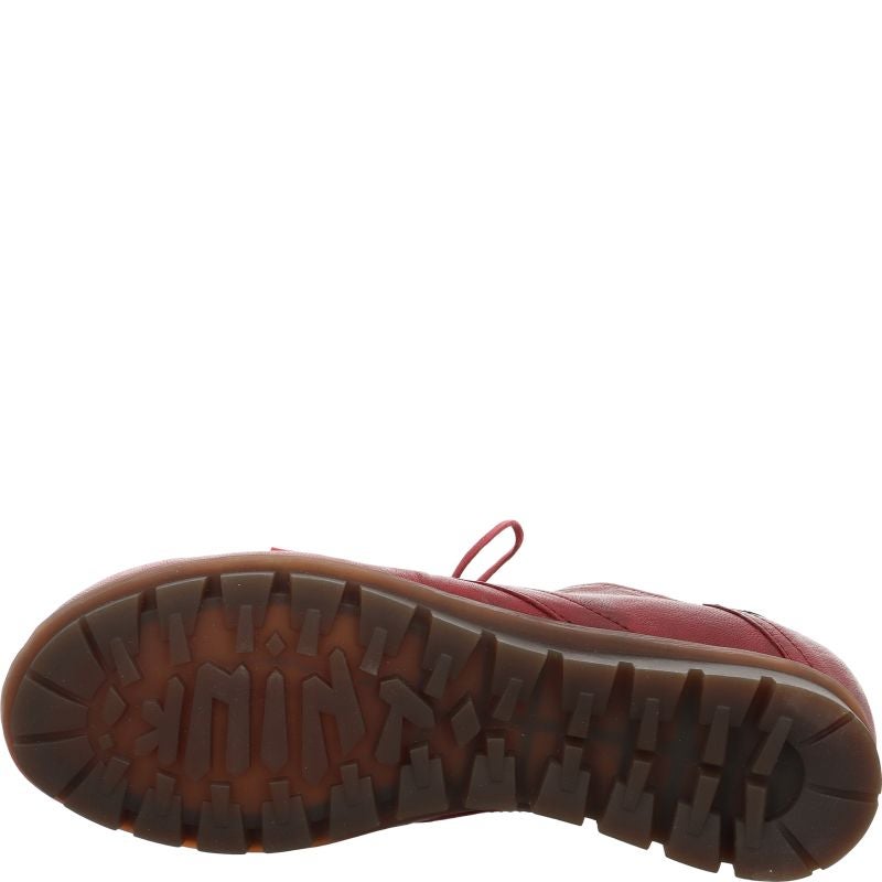 Think MENSCHA Woman Lace up shoe - Material: Leather in Red