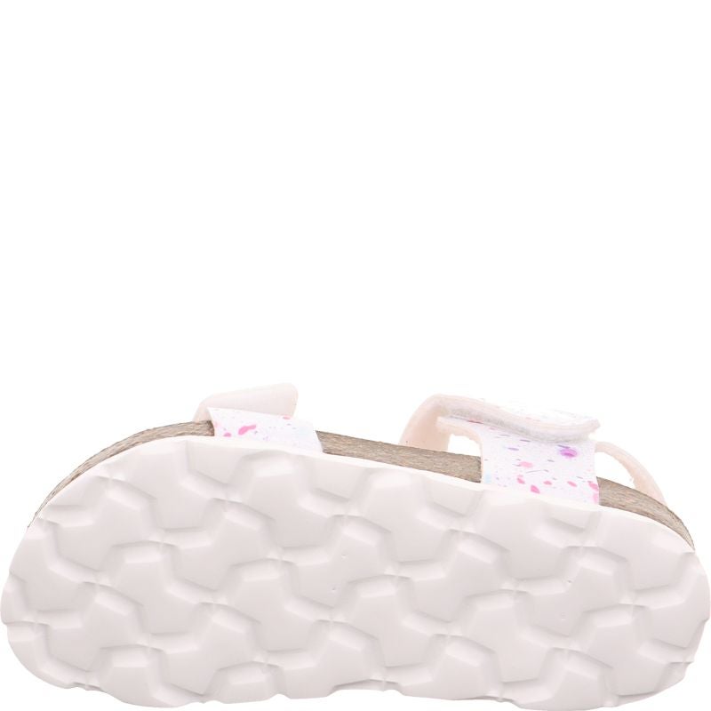 Superfit FUSSBETTPANTOFFEL Girls Sandal - Material: Sonstiges Material in White