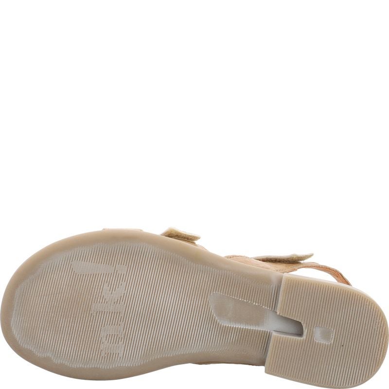 Think KAMAA Strap sandal - Material: Leather in Beige