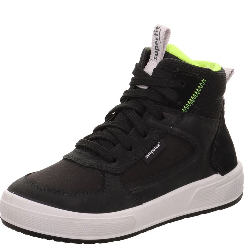 Superfit MAVERICK Boys Sneakers high - Material: Leder/Sonstiges Material/Texti in Black