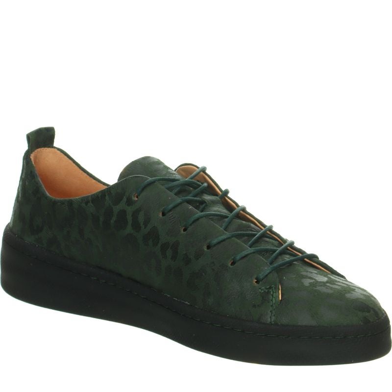 Think! KUMI Damen Sneaker low - Material: Leder in Grün