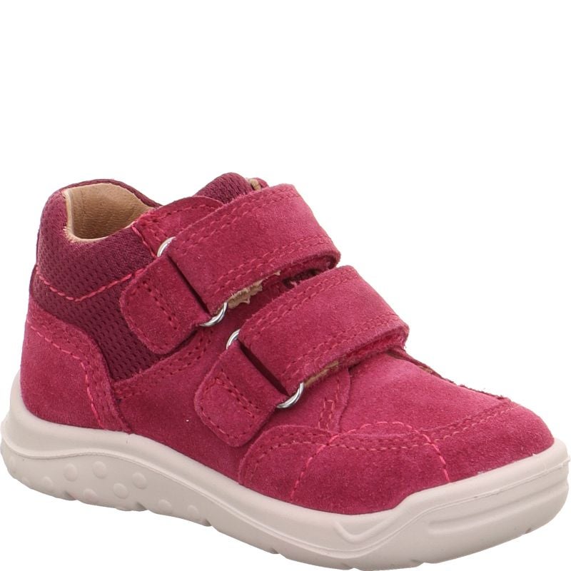Superfit WHALEY Girls Sneakers high - Material: Leather/Textil in Red