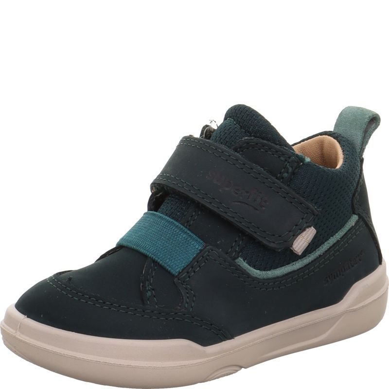 Superfit SUPERFREE Unisex | Boys Sneakers high - Material: Leather/Textil in Green