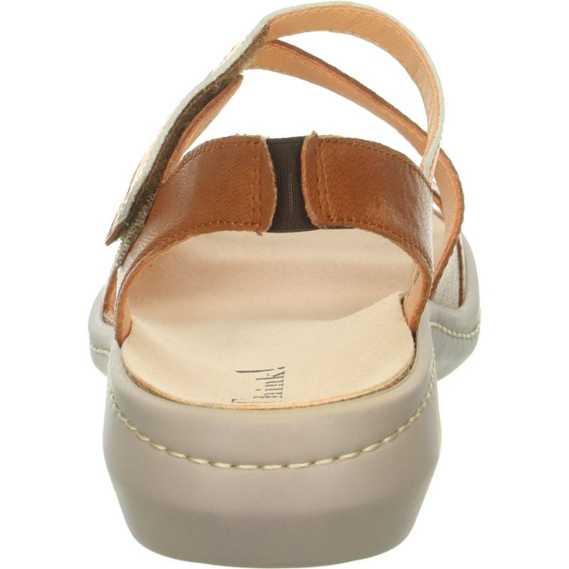 Think CAMILLA DAMEN Woman Strap sandal - Material: Leather in Brown