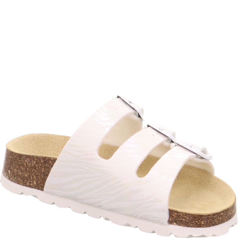 Superfit FUSSBETTPANTOFFEL Slipper - Material: Textile in White