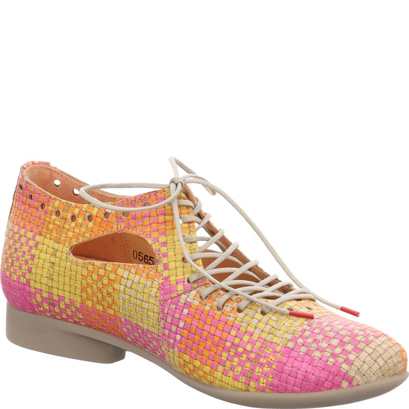 Think GUAD2 Woman Lace up shoe - Material: Leather in Multi Colour
