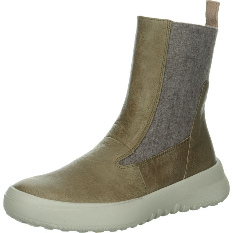 Think KUSABI Woman Ankle boot - Material: Leather in Grey