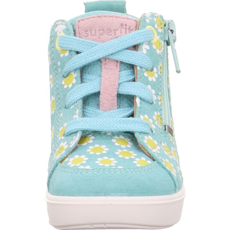 Superfit SUPIES Mädchen Sneaker high - Material: Leder/Textil in Grün