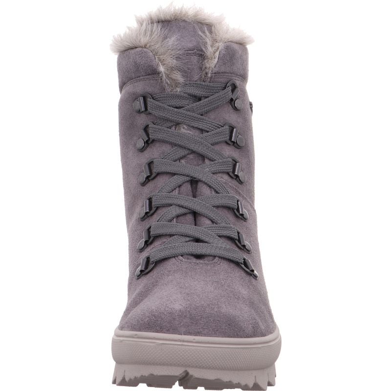 legero NOVARA Damen Schnürboots - Material: Leder in Grau