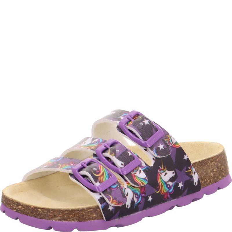 Superfit FUSSBETTPANTOFFEL Girls Slipper - Material: Sonstiges Material in Purple