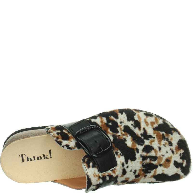 Think JULIA DAMEN Clog - Material: Leather in Multicolored