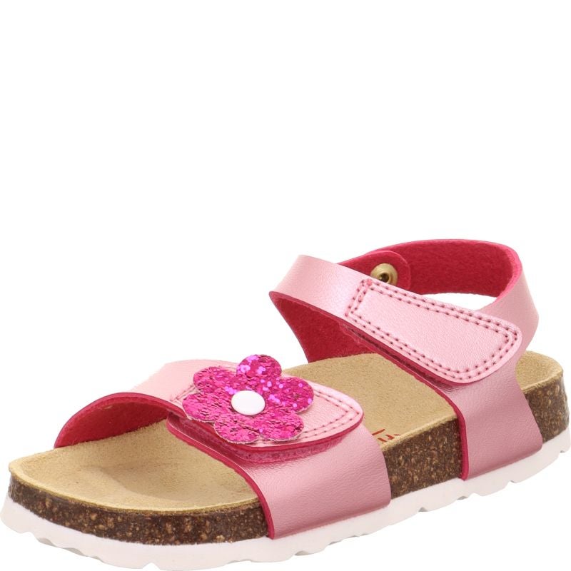 superfit FUSSBETTPANTOFFEL Mädchen Sandale - Material: Sonstiges Material in Pink