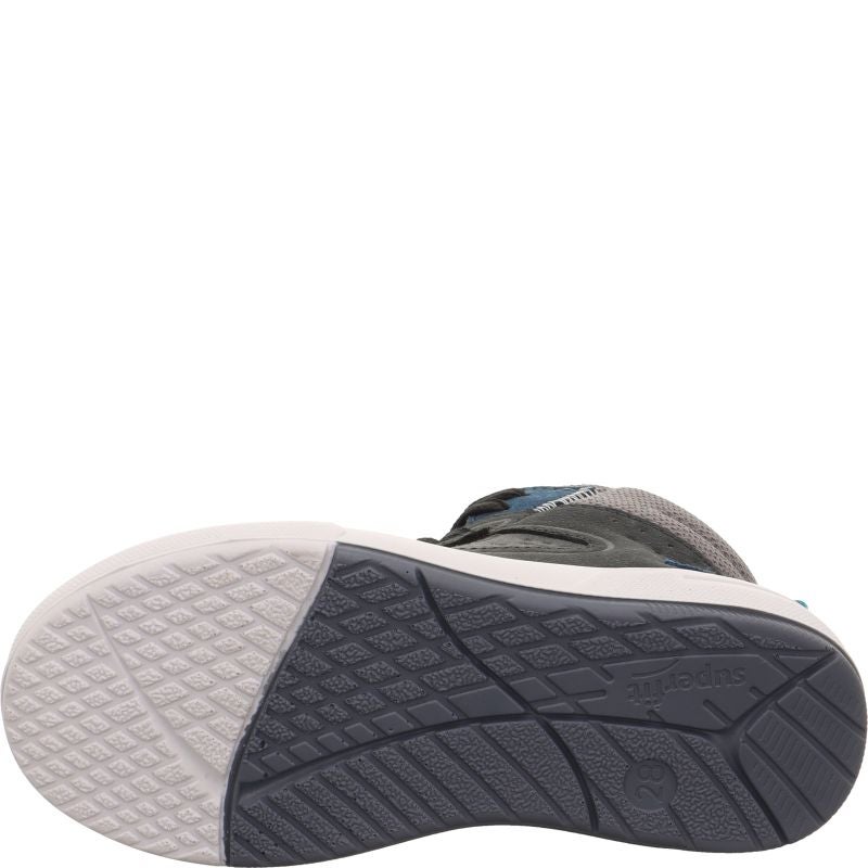 Superfit MAVERICK Jungen Sneaker high - Material: Leder/Sonstiges Material/Textil in Grau
