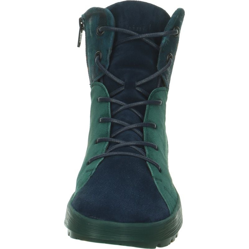 Think! COMODA Damen Stiefelette - Material: Leder in Blau