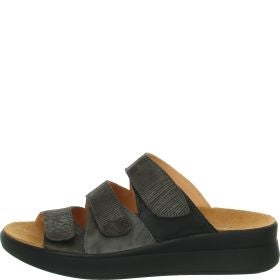 Think! MEGGIE Damen Pantolette - Material: Leder in Mehrfarbig