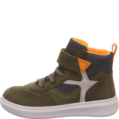 Superfit COSMO Boys Sneakers high - Material: Leather/Textil in Green