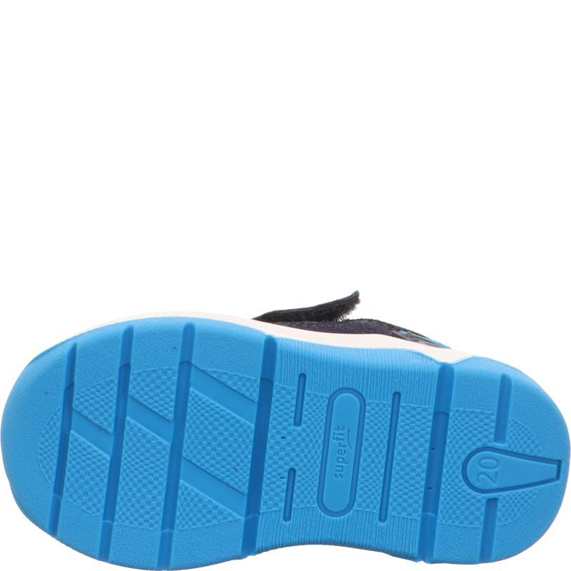 Superfit COOPER Unisex, Boys Sneakers low - Material: Leder/Sonstiges Material/Texti in Blue