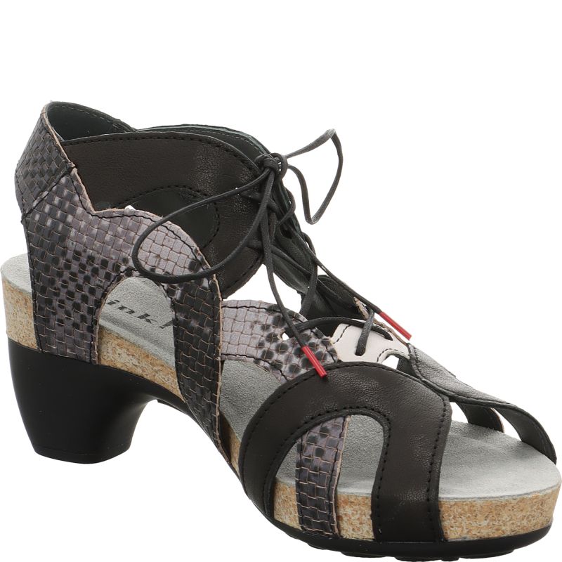 Think TRAUDI Woman Sandal - Material: Leather in Black