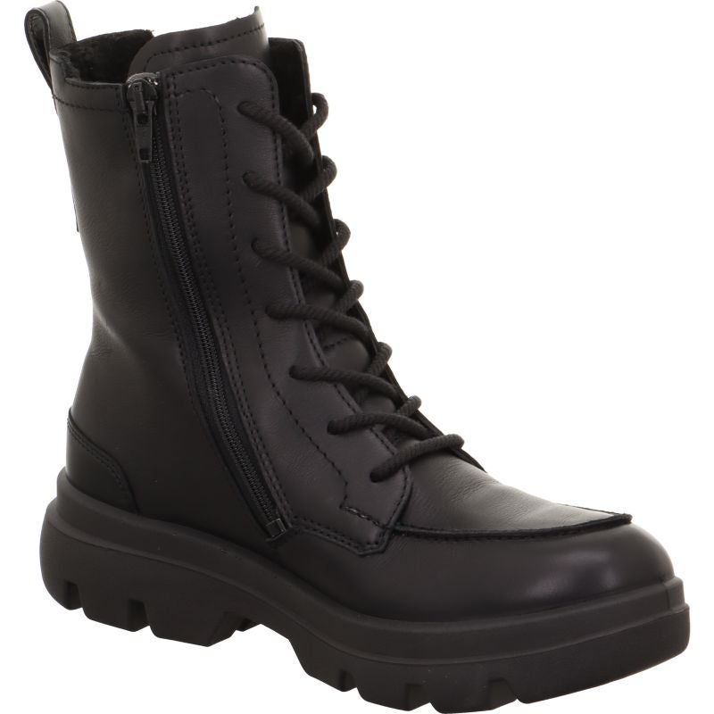 legero ANGELINA Damen Schnürboots - Material: Leder in Schwarz