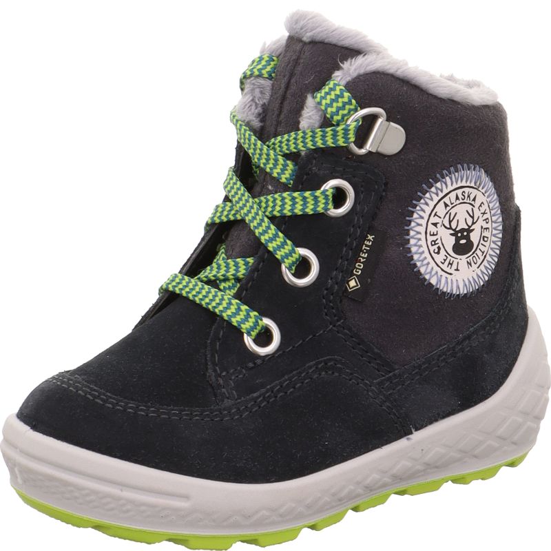 Superfit GROOVY 2.0 Boys Boot - Material: Leather/Textil in Grey