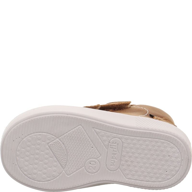 Superfit SUPIES Jungen Sneaker high - Material: Leder/Textil in Braun