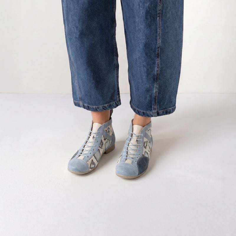 Think GUAD2 Woman Ankle boot - Material: Leather in Blue