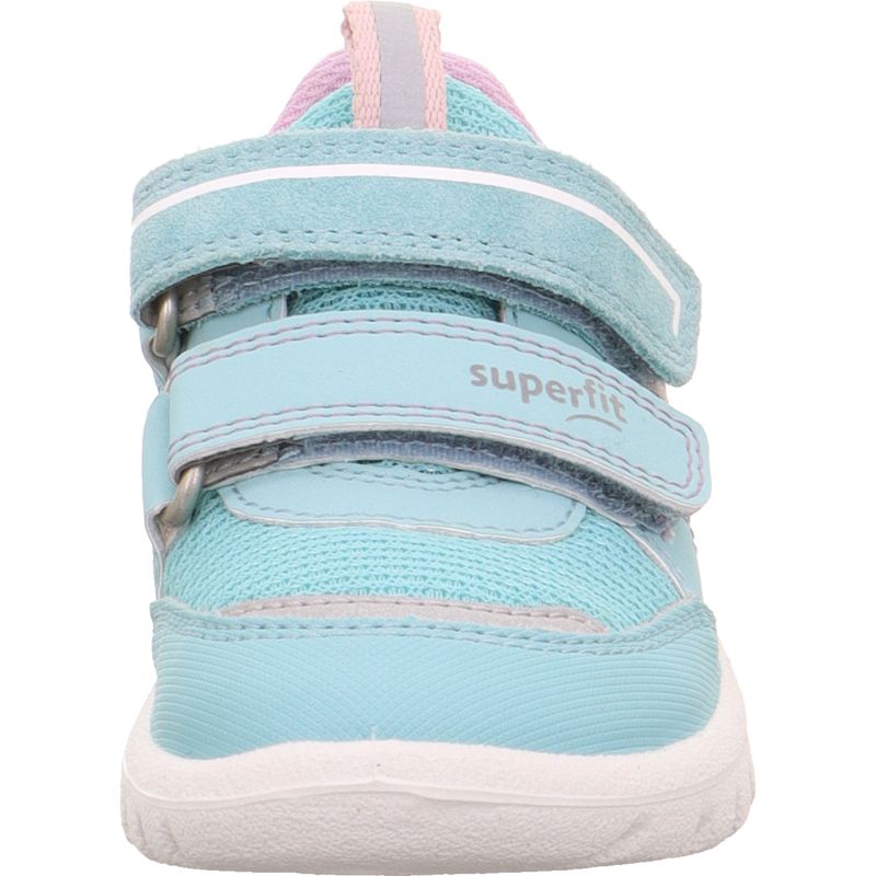 Superfit SPORT7 MINI Girls Sneakers low - Material: Leder/Sonstiges Material/Texti in Green