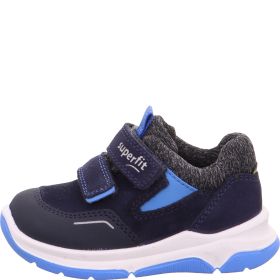 Superfit COOPER Jungen Sneaker low - Material: Leder/Sonstiges Material/Textil in Blau