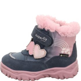 Superfit HUSKY+ Girls Boot - Material: Leather/Textil in Blue
