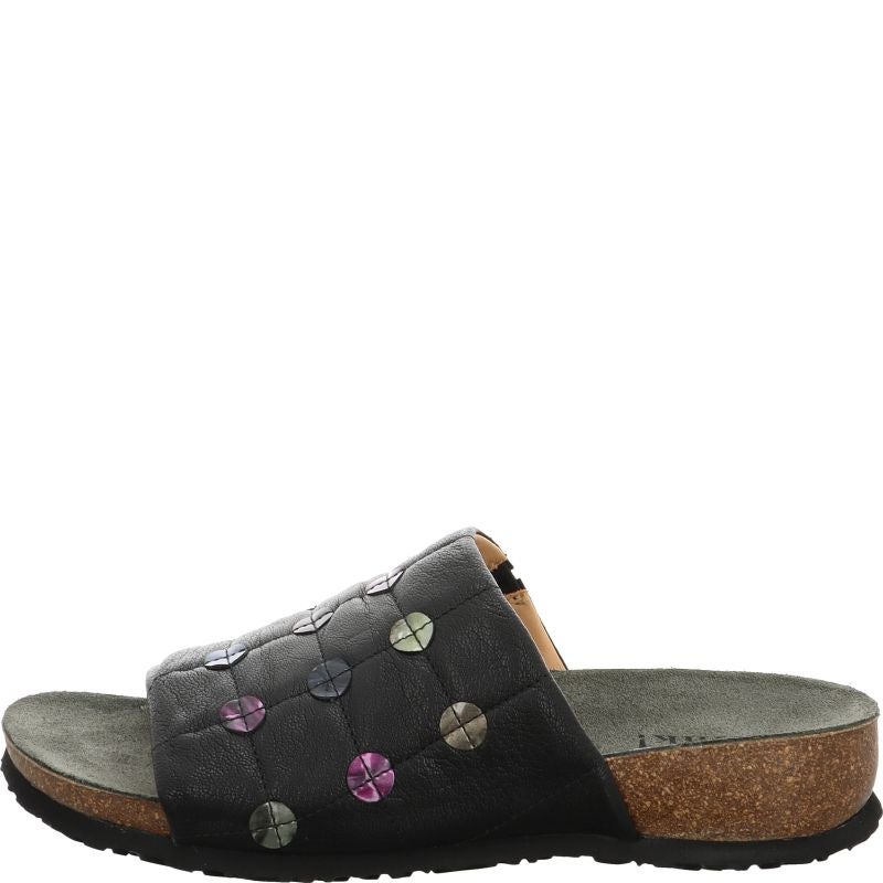 Think JULIA DAMEN Woman Mules - Material: Leather in Black