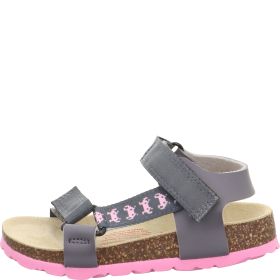 Superfit FUSSBETTPANTOFFEL Girls Sandal - Material: Sonstiges Material in Grey