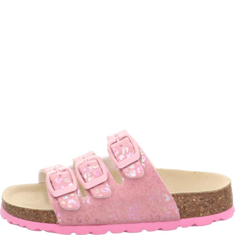 Superfit FUSSBETTPANTOFFEL Girls Slipper - Material: Sonstiges Material in Rose
