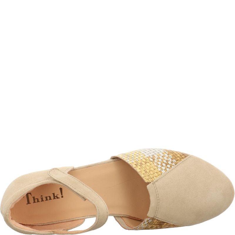 Think GUAD2 Woman  - Material: Leather in Beige