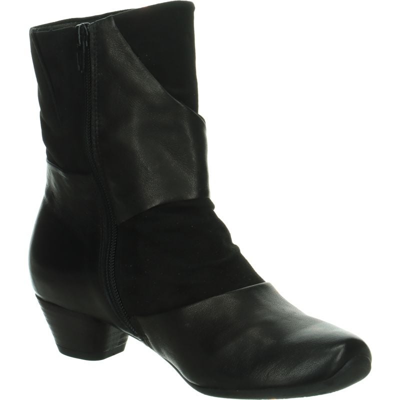 Think AIDA DAMEN Woman Ankle boot - Material: Leather in Black