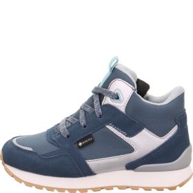 Superfit DASH Girls Sneakers high - Material: Leder/Sonstiges Material/Texti in Blue
