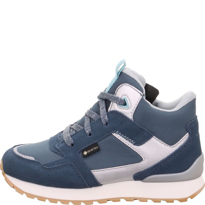 Superfit DASH Girls Sneakers high - Material: Leder/Sonstiges Material/Texti in Blue