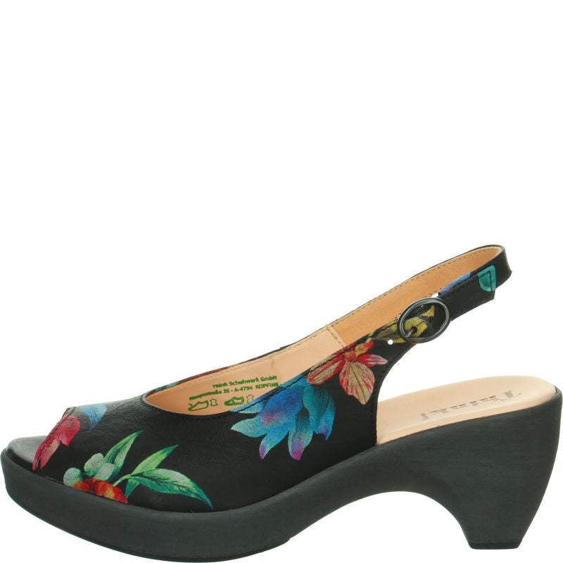 Think ZEPPA Woman Sandal - Material: Leather in Multi Colour