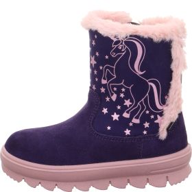 Superfit FLAVIA Boot - Material: Leather/Textil in Purple
