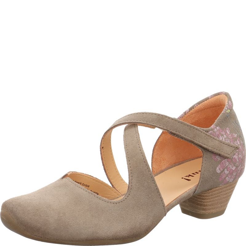 Think AIDA DAMEN Woman Pumps - Material: Leather in Grey