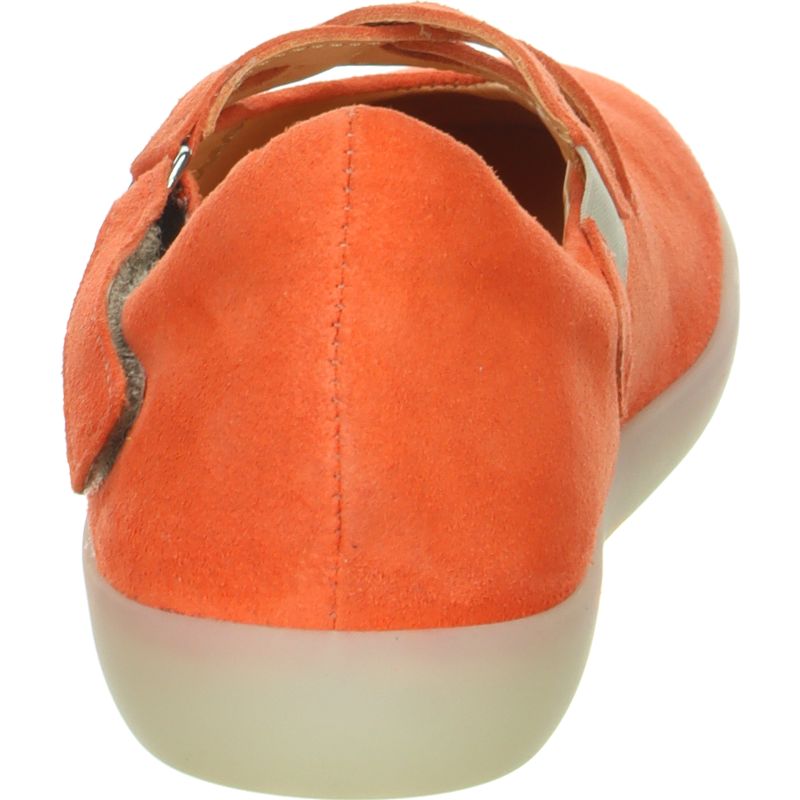 Think NATURE Woman Ballerina - Material: Leather in Orange