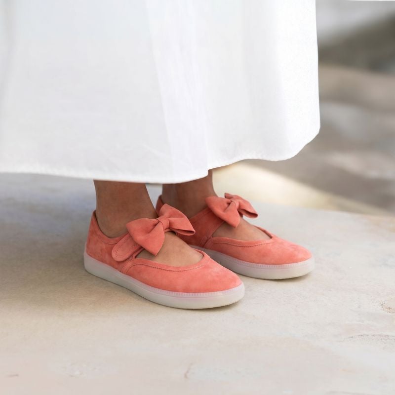 Think TURNA WOMEN Woman Ballerina - Material: Leather in Rose