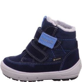 Superfit GROOVY Unisex, Boys Boot - Material: Leather/Textil in Blue