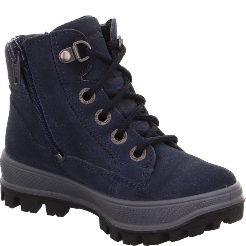 Superfit TEDD Jungen Boots - Material: Leder/Textil in Blau