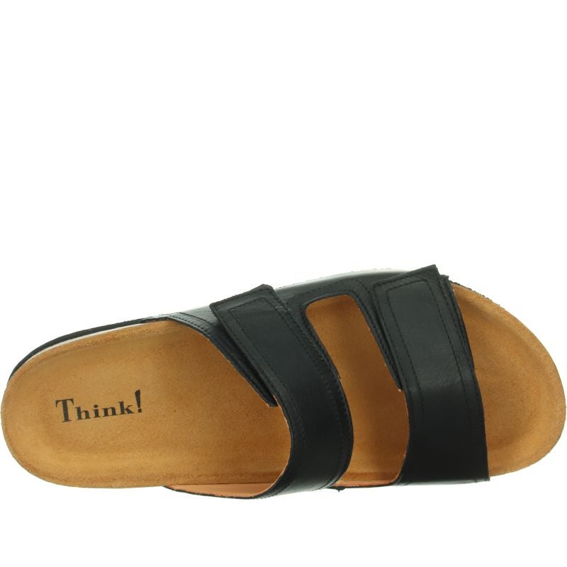 Think WOLFI Men Mules - Material: Leather in Black