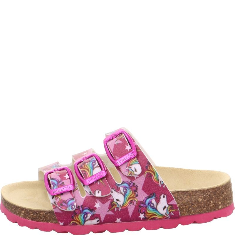 Superfit FUSSBETTPANTOFFEL Girls Slipper - Material: Sonstiges Material in Pink