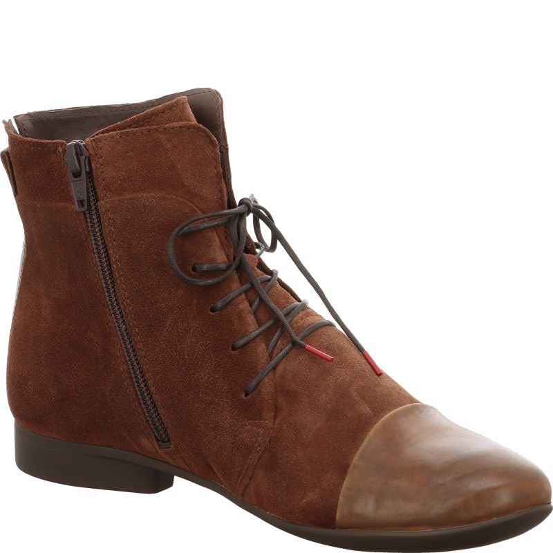 Think! GUAD2 Damen Stiefelette - Material: Leder in Braun