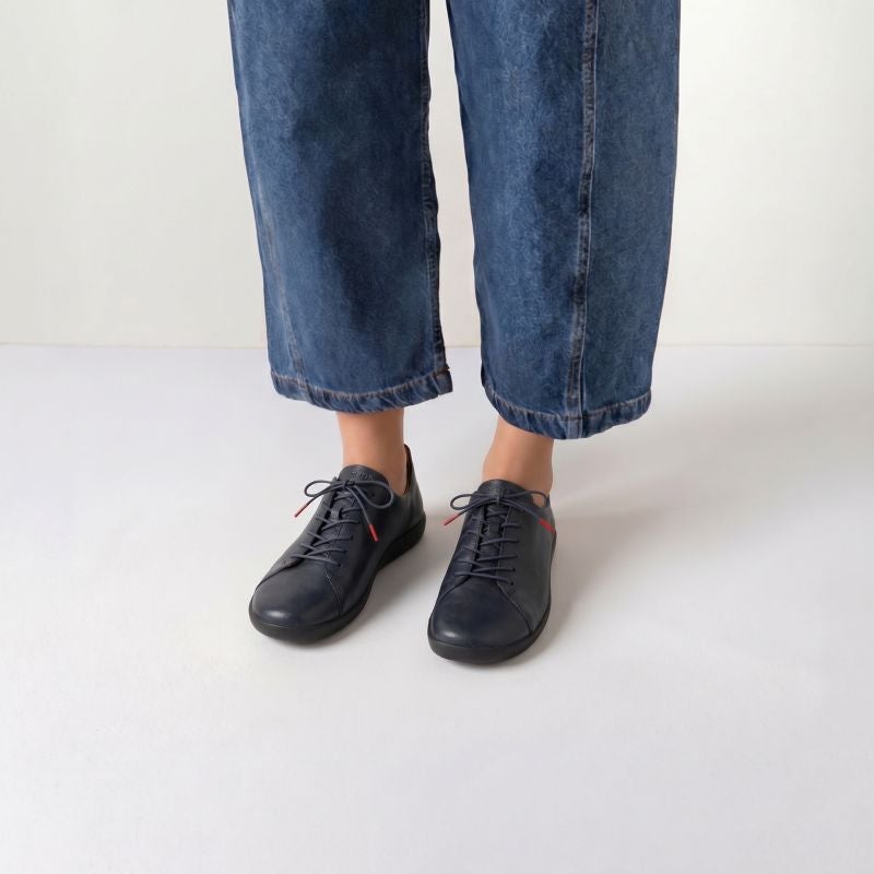 Think NATURE Woman Sneakers low - Material: Leather in Blue