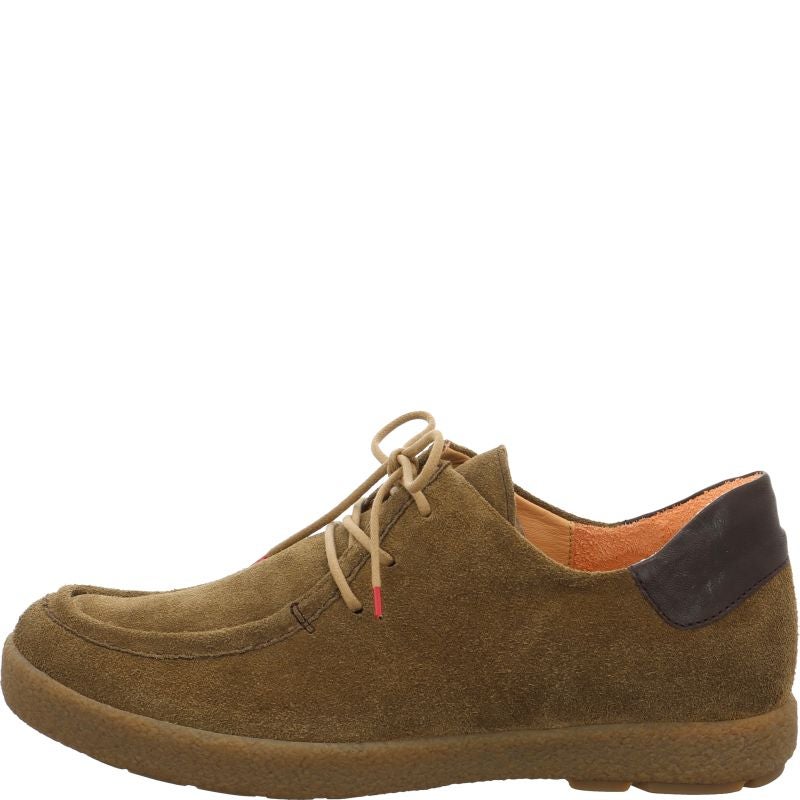 Think GEOAG Men Lace up shoe - Material: Leather in Brown